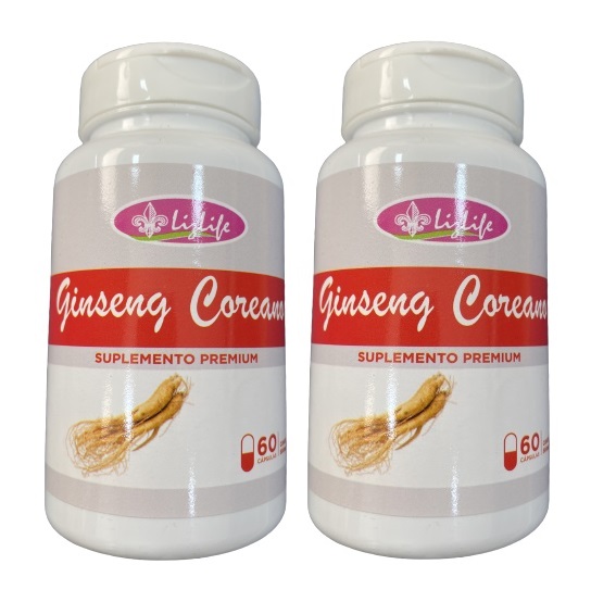 Kit 2 Ginseng Coreano - Liz Life - 60 Capsulas