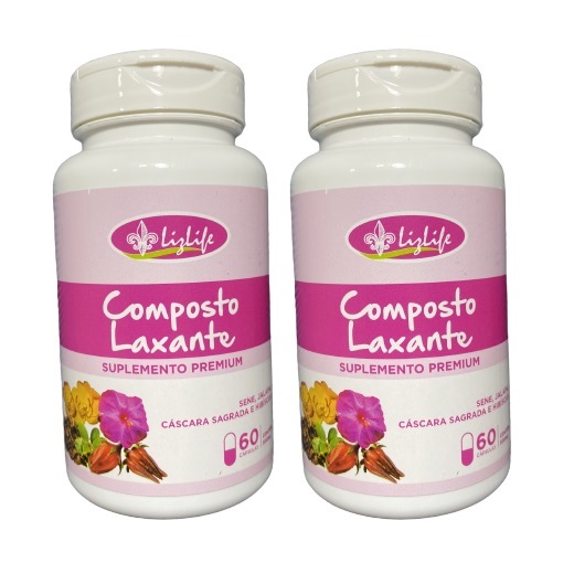 Kit 2 Composto Laxante - Liz Life - 60 Capsulas