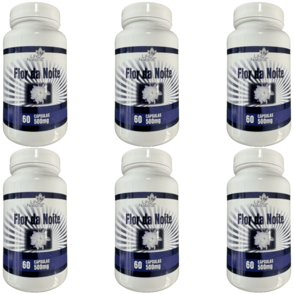 Kit 6 Flor da Noite - Life Natural - 60 Cápsulas