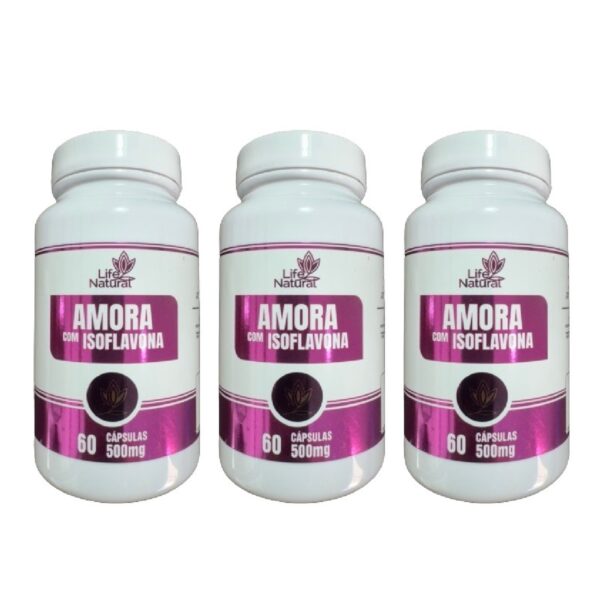 Kit 3 Amora com Isoflavonas - Life Natural - 60 Cápsulas - Image 2