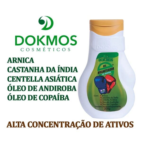 Gel Nocauteador Massageador - Dokmos - 200g